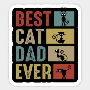 Best Cat Dad Ever Sticker